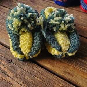 Crocheted slippers